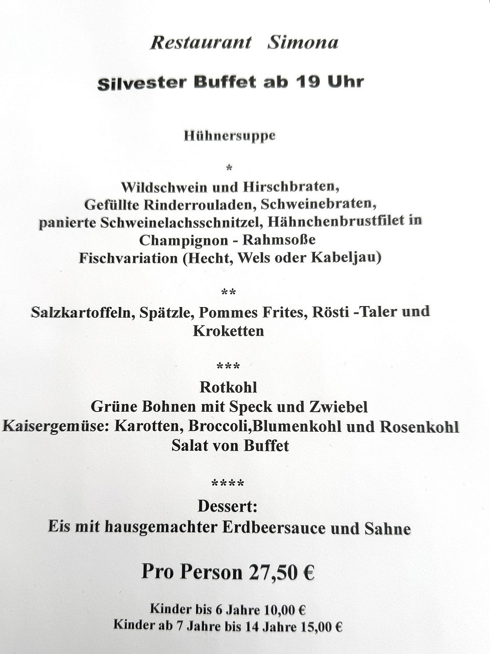 Silvester Buffet
